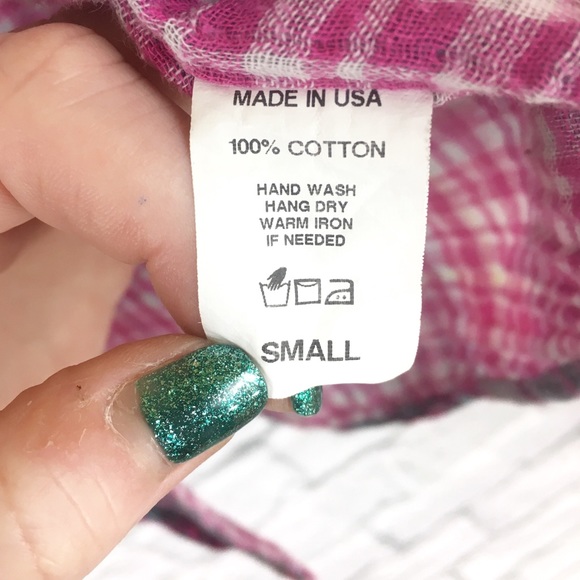 Rails Kendra Pink Plaid Cotton Button Down Shirt - Picture 4 of 8